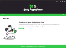 Tablet Screenshot of luckypuppygames.com